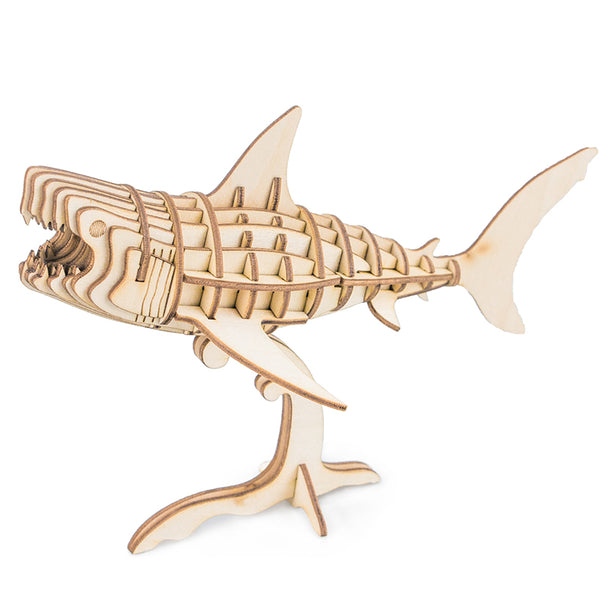 DIY Wood Shark Model