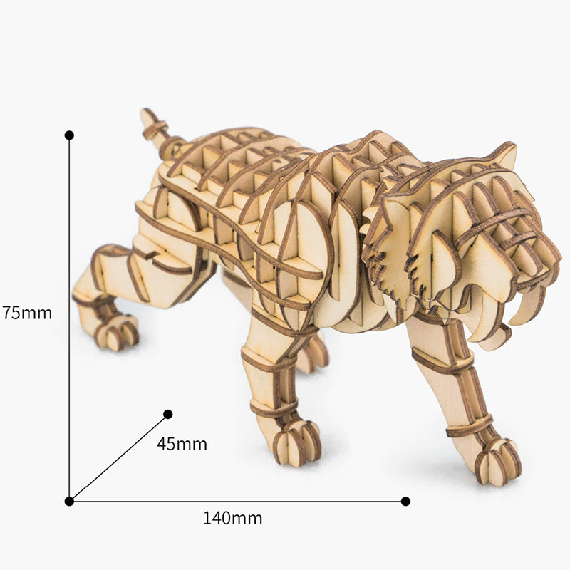 DIY Wood Tiger Model