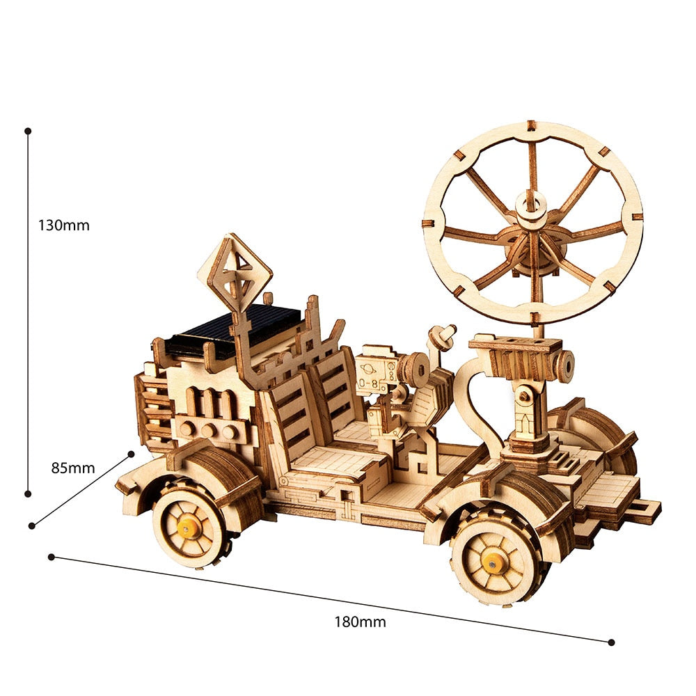 DIY Wood Moon Buggy Solar Energy